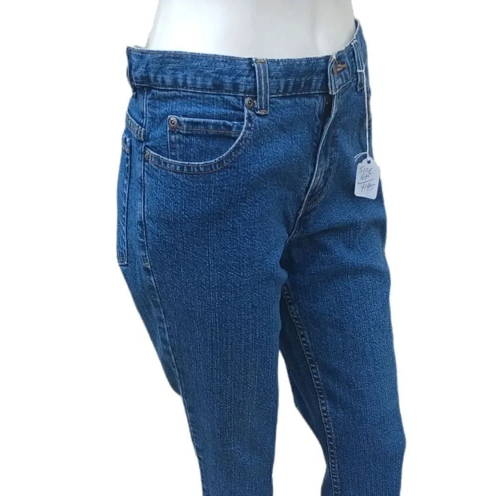 419510..Eddie Bauer Ankle Bootcut Jeans Size 6P,  W28
